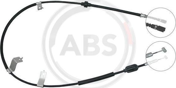 A.B.S. K13938 - Cable, parking brake autospares.lv