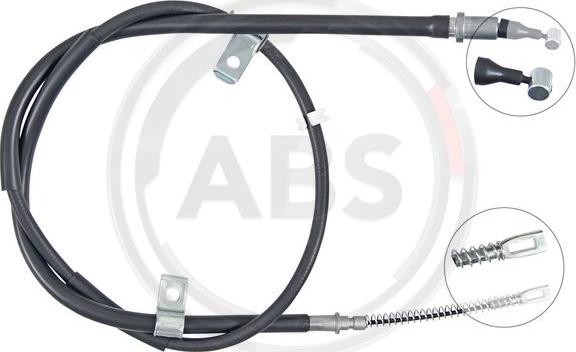 A.B.S. K13428 - Cable, parking brake autospares.lv