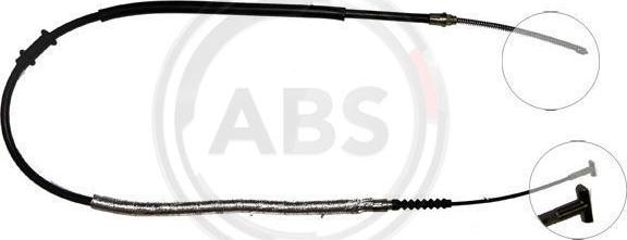 A.B.S. K13178 - Cable, parking brake autospares.lv