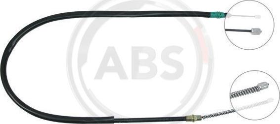 A.B.S. K12296 - Cable, parking brake autospares.lv