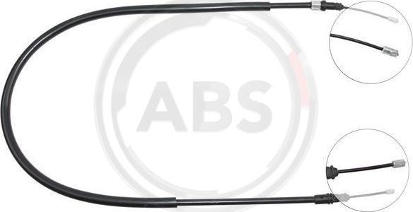 A.B.S. K12286 - Cable, parking brake autospares.lv