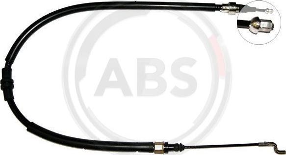 A.B.S. K12706 - Cable, parking brake autospares.lv