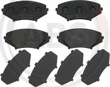 A.B.S. P49034 - Brake Pad Set, disc brake autospares.lv