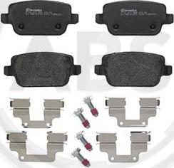 A.B.S. P44017 - Brake Pad Set, disc brake autospares.lv