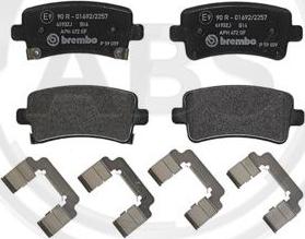 A.B.S. P59059 - Brake Pad Set, disc brake autospares.lv