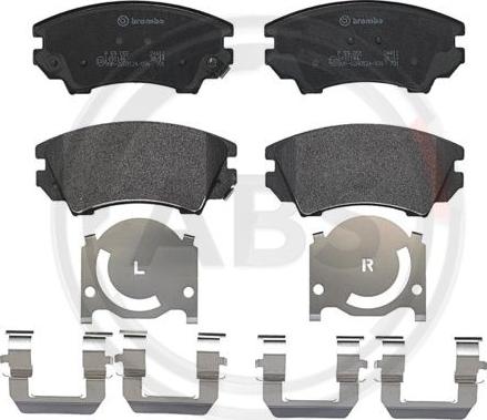 A.B.S. P59055 - Brake Pad Set, disc brake autospares.lv