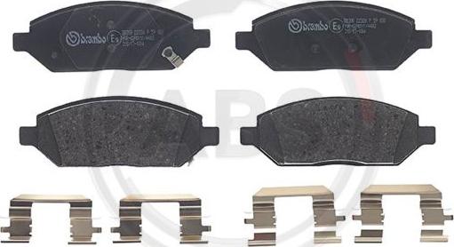 A.B.S. P59088 - Brake Pad Set, disc brake autospares.lv