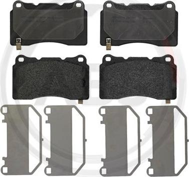 A.B.S. P59079 - Brake Pad Set, disc brake autospares.lv