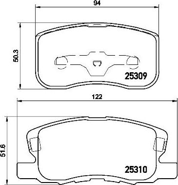 A.B.S. P54046 - Brake Pad Set, disc brake autospares.lv