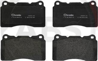 A.B.S. P54040 - Brake Pad Set, disc brake autospares.lv