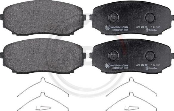 A.B.S. P54059 - Brake Pad Set, disc brake autospares.lv