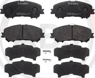 A.B.S. P56100 - Brake Pad Set, disc brake autospares.lv