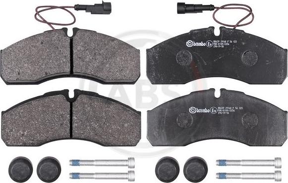 A.B.S. P56123 - Brake Pad Set, disc brake autospares.lv