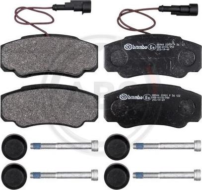 A.B.S. P56122 - Brake Pad Set, disc brake autospares.lv