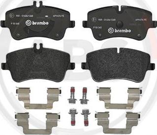 A.B.S. P50045 - Brake Pad Set, disc brake autospares.lv