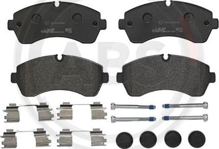 A.B.S. P50059 - Brake Pad Set, disc brake autospares.lv