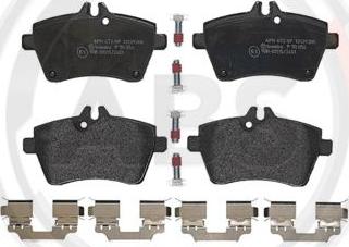 A.B.S. P50054 - Brake Pad Set, disc brake autospares.lv