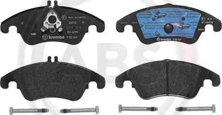 A.B.S. P50069 - Brake Pad Set, disc brake autospares.lv