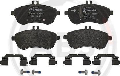 A.B.S. P50067 - Brake Pad Set, disc brake autospares.lv