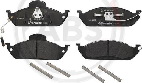 A.B.S. P50039 - Brake Pad Set, disc brake autospares.lv