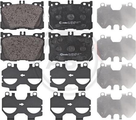 A.B.S. P50139 - Brake Pad Set, disc brake autospares.lv