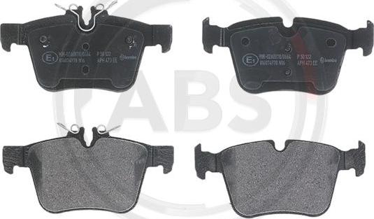 A.B.S. P50122 - Brake Pad Set, disc brake autospares.lv