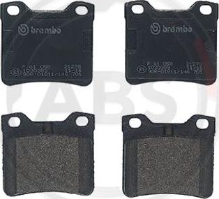 A.B.S. P61058 - Brake Pad Set, disc brake autospares.lv