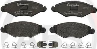 A.B.S. P61063 - Brake Pad Set, disc brake autospares.lv