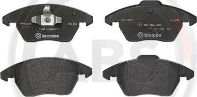 A.B.S. P61076 - Brake Pad Set, disc brake autospares.lv