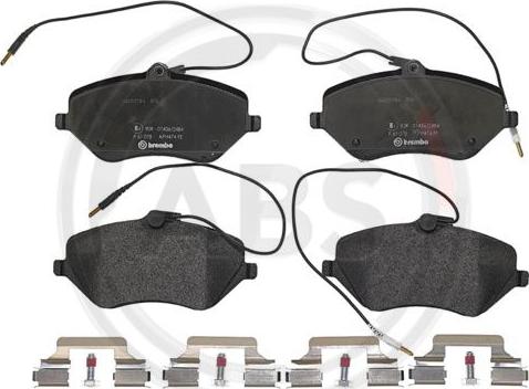 A.B.S. P61078 - Brake Pad Set, disc brake autospares.lv