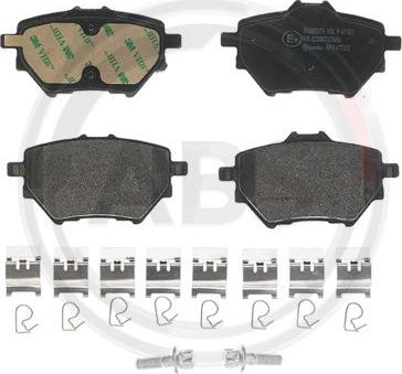 A.B.S. P61122 - Brake Pad Set, disc brake autospares.lv