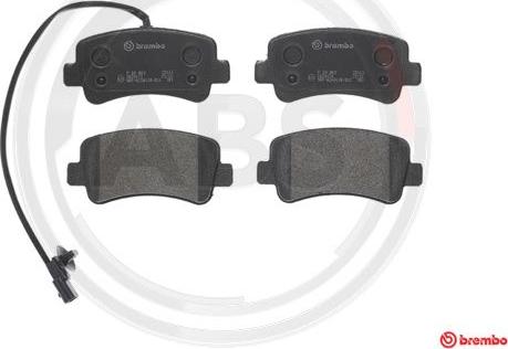 A.B.S. P68063 - Brake Pad Set, disc brake autospares.lv