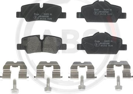 A.B.S. P06090 - Brake Pad Set, disc brake autospares.lv