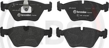 A.B.S. P06043 - Brake Pad Set, disc brake autospares.lv