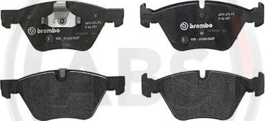 A.B.S. P06057 - Brake Pad Set, disc brake autospares.lv