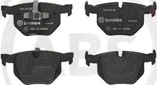 A.B.S. P06039 - Brake Pad Set, disc brake autospares.lv