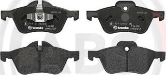 A.B.S. P06030 - Brake Pad Set, disc brake autospares.lv