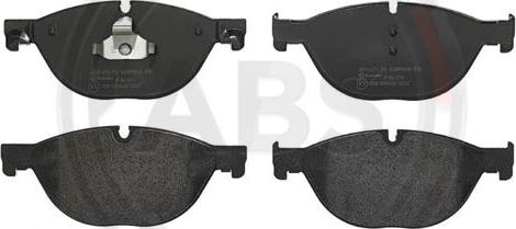 A.B.S. P06076 - Brake Pad Set, disc brake autospares.lv