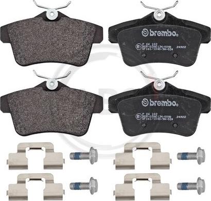 A.B.S. P06102 - Brake Pad Set, disc brake autospares.lv