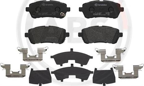 A.B.S. P16013 - Brake Pad Set, disc brake autospares.lv