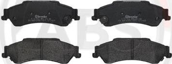 A.B.S. P10002 - Brake Pad Set, disc brake autospares.lv