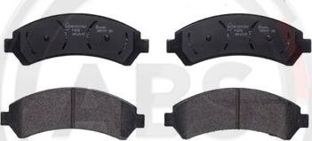 A.B.S. P10016 - Brake Pad Set, disc brake autospares.lv