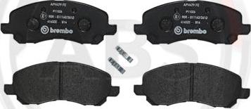 A.B.S. P11026 - Brake Pad Set, disc brake autospares.lv