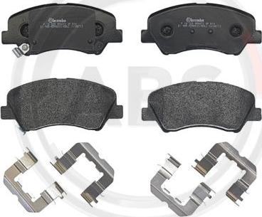 A.B.S. P18025 - Brake Pad Set, disc brake autospares.lv