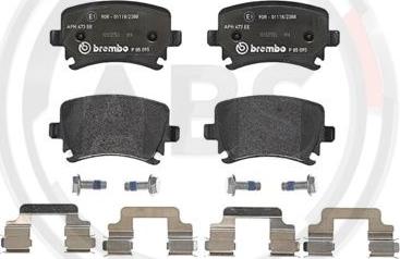 A.B.S. P85095 - Brake Pad Set, disc brake autospares.lv