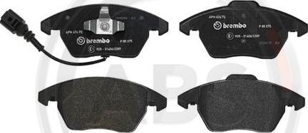 A.B.S. P85075 - Brake Pad Set, disc brake autospares.lv