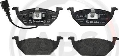 A.B.S. P85072 - Brake Pad Set, disc brake autospares.lv