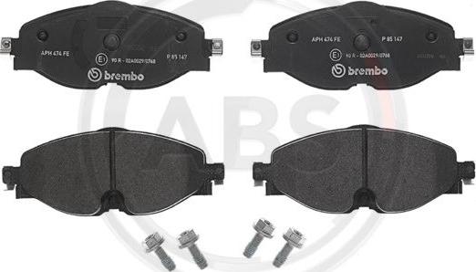 A.B.S. P85147 - Brake Pad Set, disc brake autospares.lv