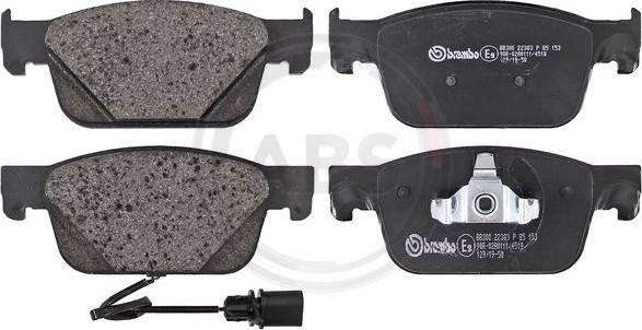 A.B.S. P85153 - Brake Pad Set, disc brake autospares.lv