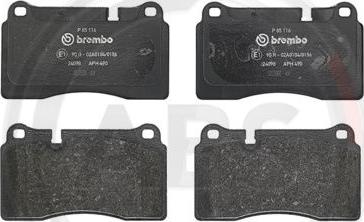 A.B.S. P85116 - Brake Pad Set, disc brake autospares.lv